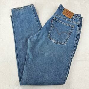 Levi’s 550 Relaxed Fit women’s Vintage Blue Jeans size 13 JR Y2K USA Tapered